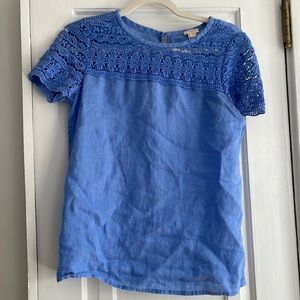 EUC Linen JCrew top